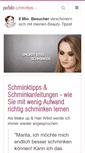 Mobile Screenshot of perfekt-schminken.de